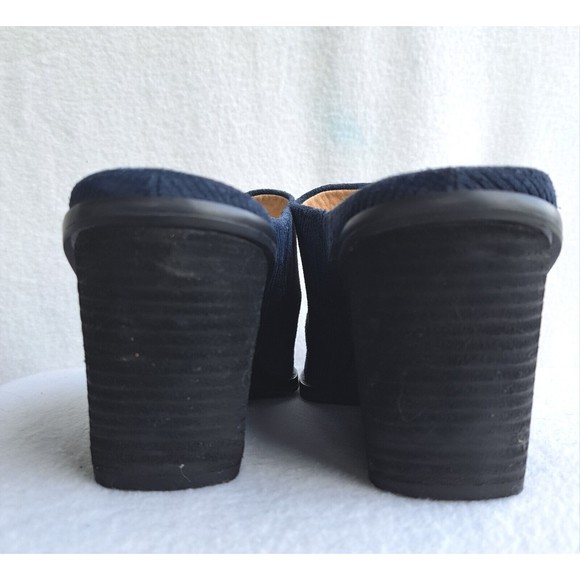 Dr. Scholl's Maxwell Mule Wedge Sz 11 Shoes Blue Suede Peasant Boho Slip… - Picture 6 of 10